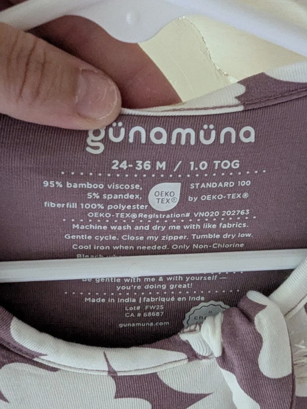 Gunamuna | Long Sleeve‎ Sleep Bag 1.0 tog - Blossom